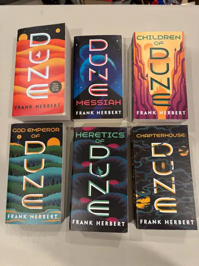Complete DUNE 6 book series by Frank Herbert - matching set!, View more