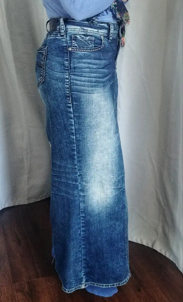 your jeans turned into a maxi skirt in Women's - Dresses & Skirts in Medicine Hat - Image 5