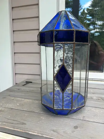 stained glass light fixture/lantern, View more