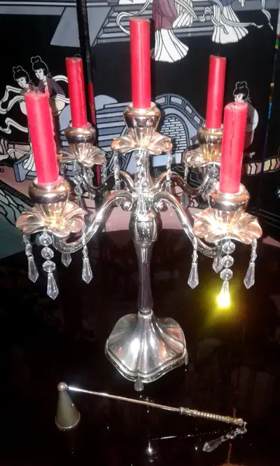Pewter Candelabra Set, View more