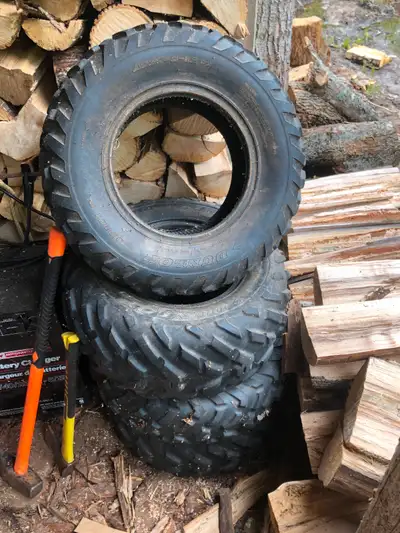 Atv tires 25-8-12 front 25-10-12 Rear If add is still up, still available