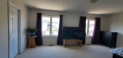 This master bedroom with private bathroom located in very quiet and clean house at east waterloo are...