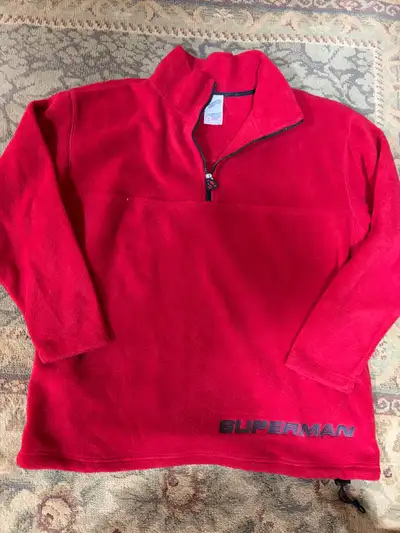 Licensed DC men’s Superman red fleece - large, View more