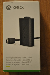 Original Brand new XBox rechargeable battery and 9' USB-C cable.