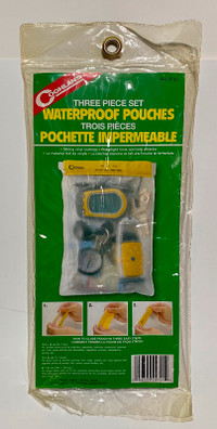 New Coleman Set of 3 Waterproof Pouches