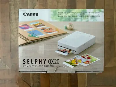 Canon SELPHY QX20 Wireless Compact Photo Printer (White), View more