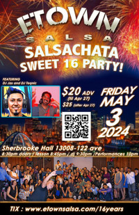 SALSA & BACHATA SOCIAL NIGHT "ETOWN 16 Year Celebration Party!