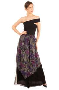 Just Cavalli floral tulle maxi skirt (XS)