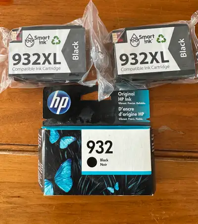 HP 932X black ink replacement cartridges, View more