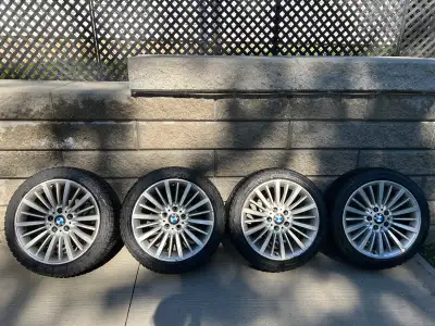 Bridgestone Winter Tires + OEM BMW Rims – 225/45 R18 Selling a set of 4 Bridgestone winter tires mou...