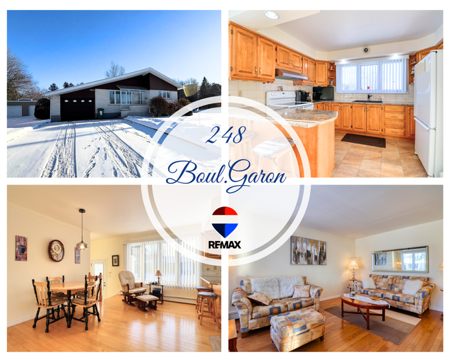 Propriété de 3 chambres à coucher avec garage