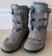 DIESEL GIRLS WINTER BOOTS WITH REAL RABBIT FUR AND SUEDE US 2