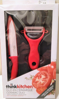 NEW, Ceramic Knife & Peeler, by Stokes