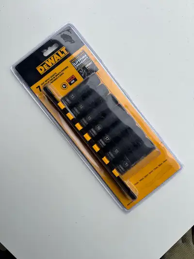 DeWALT Impact SOCKETS SAE DEEP 7PC New, View more
