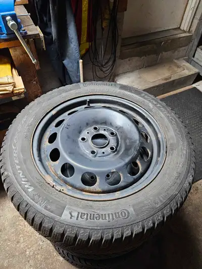 Perfect condition, low km. Great tread with even wear. No plugs or patches. Set of 4, 205/55/16 Brid...