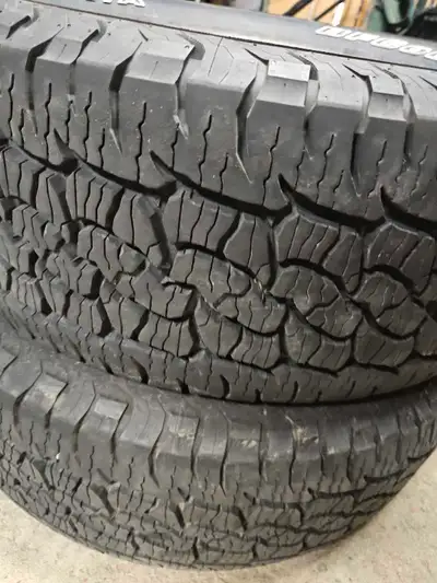 275 60 R20 set of four BF Goodrich trail t/a tires available. Bought a 2026 Toyota Sequoia these wer...