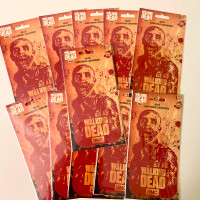 Lot of 11 The Walking Dead Decals Wall Stickers AMC Zombie TV