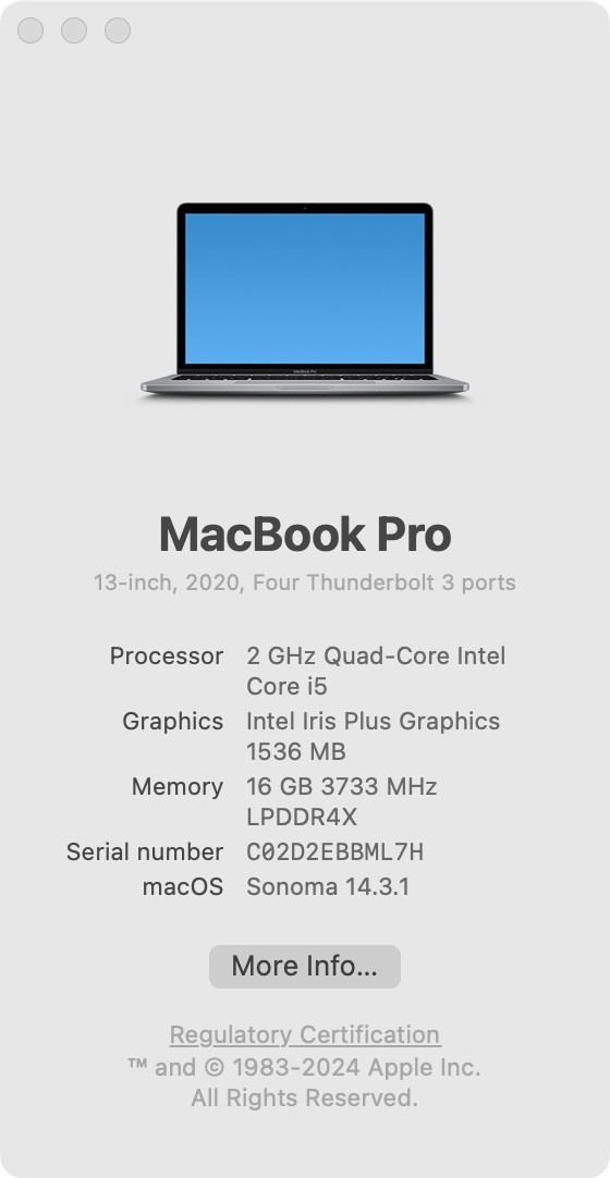 MacBook Pro (13-inch, 2020) in Laptops in Ottawa - Image 2