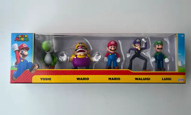 Super Mario 2.5” multipack Yoshi, Wario, Waluigi, Mario, Luigi