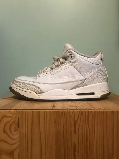 Jordan 3 - White/Clear Gum sz. 12, View more