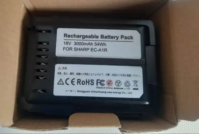 SHARP EC-A1R Vacuum Cleaner 18V Battery Pack in General Electronics in Burnaby/New Westminster - Image 3