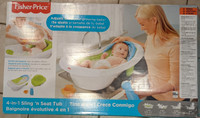 Baby Bath Tub (Fisher Price BDY86 4 in 1 Sling N Seat Tub)
