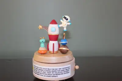 Brand new, never used wooden music boxes by Wooderful Life. All animated movements. Very collectible...