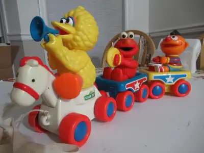 Sesame Street Train with Big Bird at the controls, View more