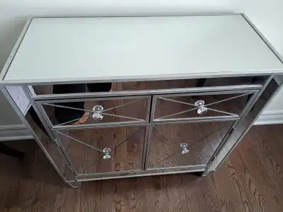 Mirrored Regency Accent Console Dresser, View more