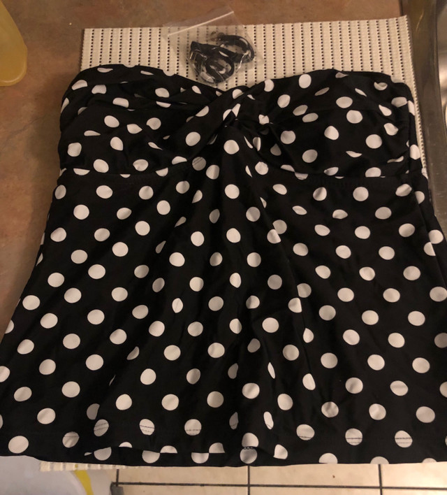 Polka Dot Printed Swim Top in Women's - Tops & Outerwear in City of Toronto