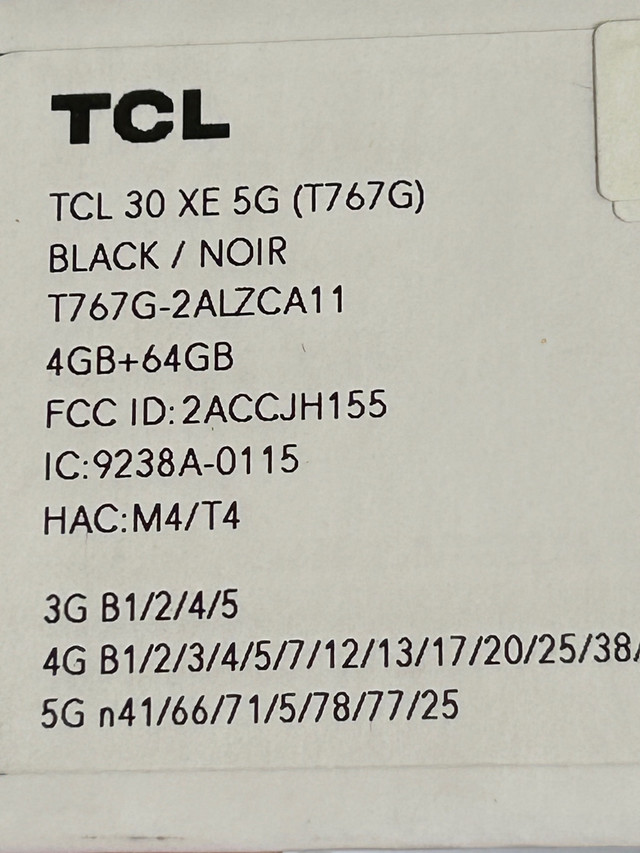 TCL 30 XE 5G (BNIB) in Cell Phones in Markham / York Region - Image 2