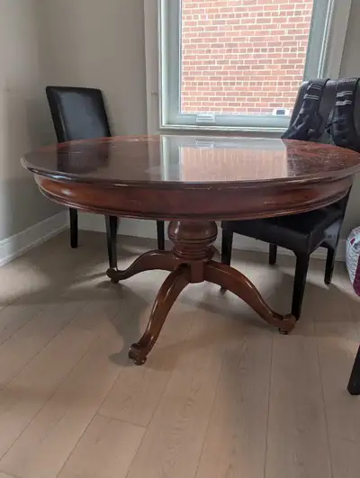 Round Wooden Pedestal Dining Table, View more