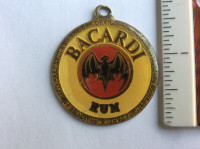 1½"  Bacardi Rum Vintage Keychain Bauble