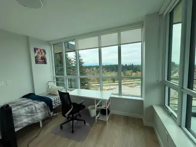 Fully furnished room for rent in 11th floor apartment in University of British Columbia endowments l...