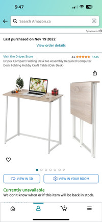 Brand new foldable desk