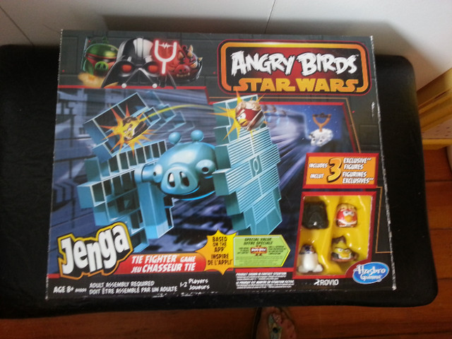 ANGRY  BIRDS  STAR  WARS  JENGA  ..  TIE  FIGHTER in Toys & Games in Hamilton