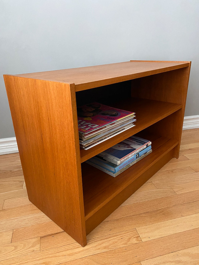Teak Mid Century Modern Bookcase Credenza Console Hutches