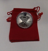DC 2016 Silver Superman 1 oz.  BU Coin with Extras