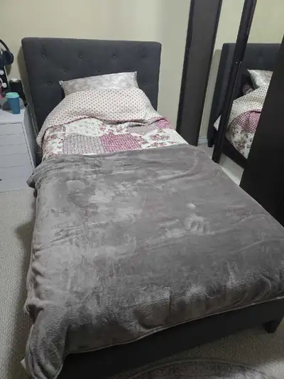 Grey Twin Bed , View more