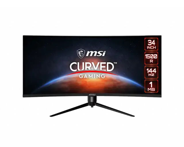 MSI Optix MAG342CQR 1500R 21:9 1ms 3440x1440 144Hz 34" Moniteur in Monitors in Longueuil / South Shore - Image 2