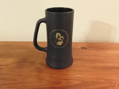 Vintage MCM The Playboy Club Black Glass Mug /Stein, View more