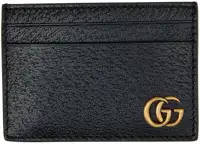 Gucci Card Holder  Leather GG gold symbol
