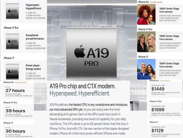 Iphone 17 Air 256Gb 12Gb RAM 48MP BatH 100% Cycle Count 15 120Hz in Cell Phones in Winnipeg - Image 7