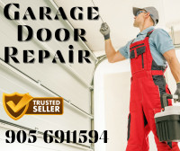New garage door spring or cables replacement same day!
