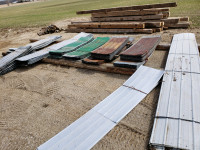 Barn Tin sheets of steel, steel roofing, rusty steel