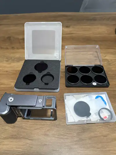 DJI Osmo Action 5 Pro Accessories Screen protector set - $5 Neewer cage & side handle - $60 Neewer m...