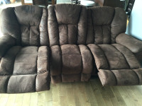 Divan Elran inclinable 3 places + fauteuil Elran inclinable