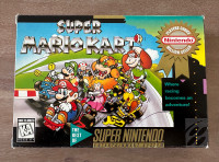 Super Mario Kart - box, manual, tray - SNES / Super Nintendo