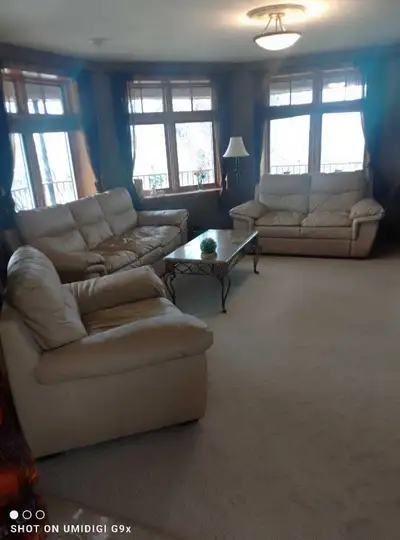 Leather Couch, Chair & Loveseat, View more