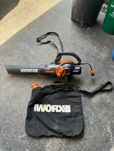 Worx Trivac 12 Amp 3-in-1 electric blower, View more